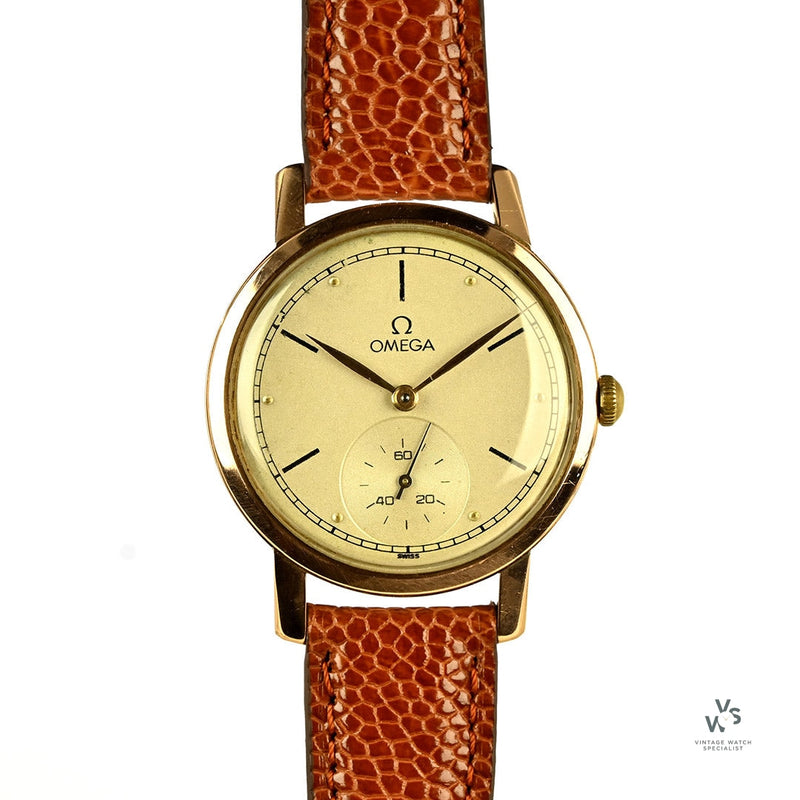 Omega Jumbo 18k Gold Dress Watch - Model Ref: 14710 - c.1947 - Vintage Watch Specialist