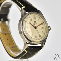 Omega Military Style Watch c1943 with cal 30 SC T2 movement - Vintage Watch Specialist