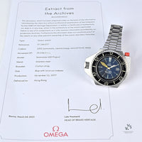 Omega PloPro Calendar - Model Ref: ST 166.077 - c.1977- Omega Extract Of Archive - Vintage Watch Specialist