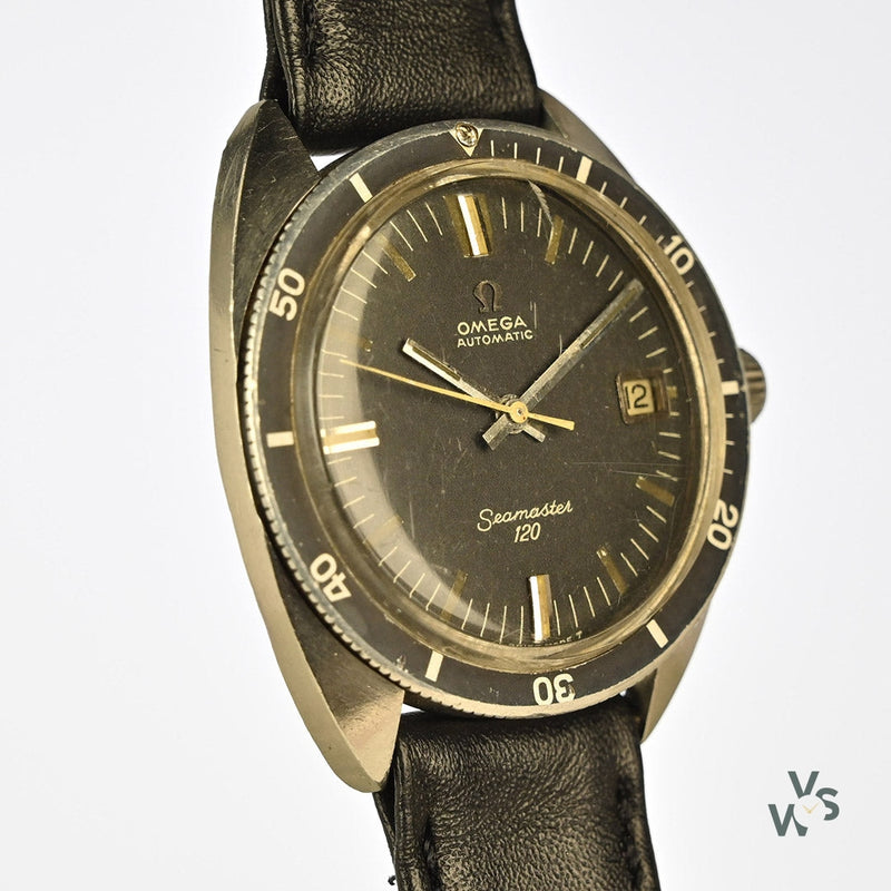 Omega Seamaster 120 Automatic - Black Dial and Bezel - Model Ref: 166.027 - c.1968 - Vintage Watch Specialist