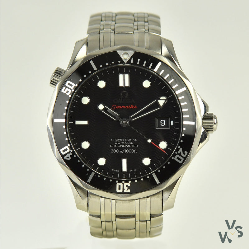 Omega Seamaster 300 Black Wave Dial - Vintage Watch Specialist