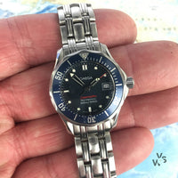 Omega Seamaster 300 Professional Ladies Watch - Blue Wave Dial - Quartz - Full Set - Model Ref:Omega Seamaster 300 Professional Ladies Watch