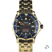 Omega Seamaster 300 Professional Ladies Watch - Blue Wave Dial - Quartz - Full Set - Model Ref:Omega Seamaster 300 Professional Ladies Watch