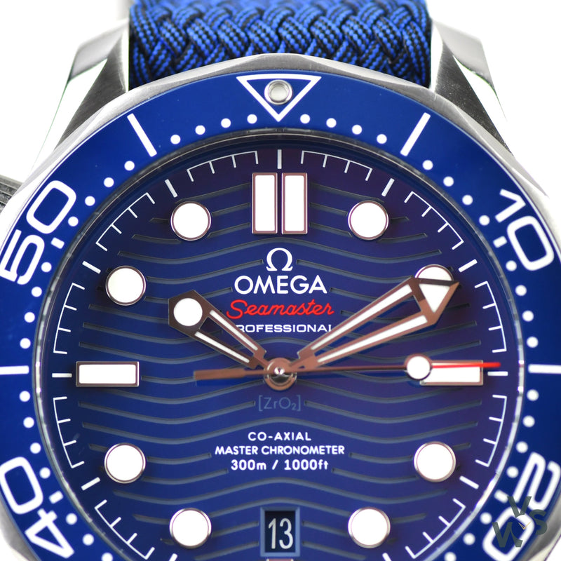 Omega Seamaster 300M ’James Bond’ Co-Axial Master Chronometer - December 2018 Box and Papers - Blue Kit 210.30.42.20.03.001 - Vintage Watch 