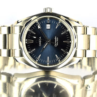 Omega Seamaster Aqua Terra Date - Model Ref: 196.1114 - Blue Dial - Issued 1998 - Vintage Watch Specialist