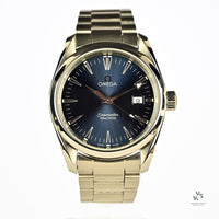 Omega Seamaster Aqua Terra Date - Model Ref: 196.1114 - Blue Dial - Issued 1998 - Vintage Watch Specialist