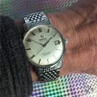 Omega Seamaster De Ville - Ref:166.020 - Linen Dial - 1965 - Vintage Watch Specialist
