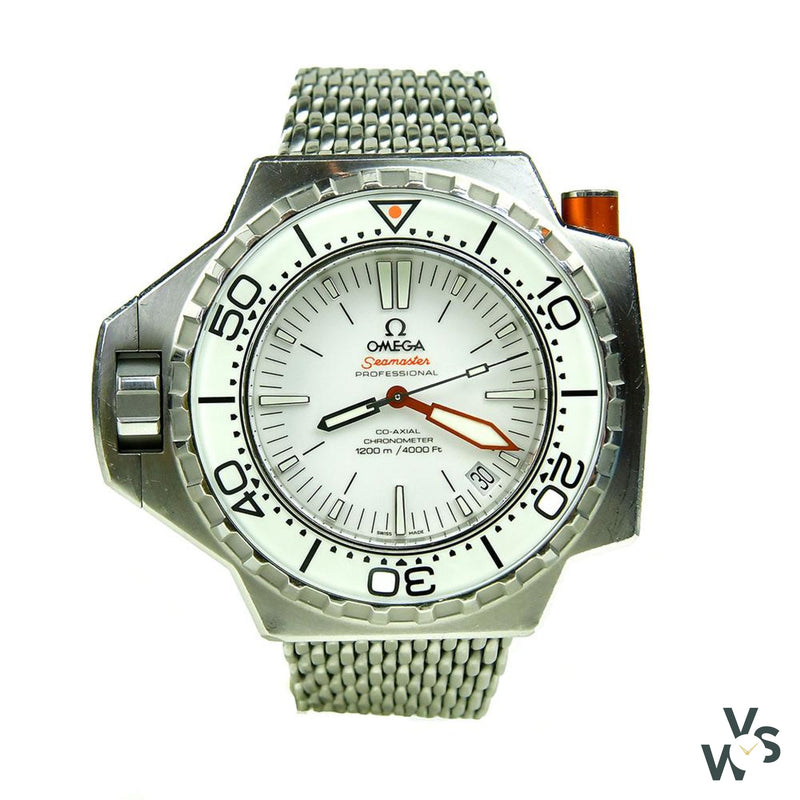 Omega Seamaster Ploprof - White Dial - Ref. 224.30.55.21.04.001 - Vintage Watch Specialist