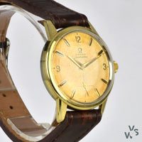 Omega Seamaster Ref. 14389-8 Gold Capped Tropical Dial - Cal.268 c.1960 - Vintage Watch Specialist