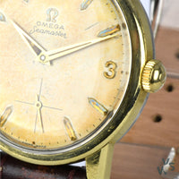 Omega Seamaster Ref. 14389-8 Gold Capped Tropical Dial - Cal.268 c.1960 - Vintage Watch Specialist