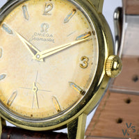 Omega Seamaster Ref. 14389-8 Gold Capped Tropical Dial - Cal.268 c.1960 - Vintage Watch Specialist