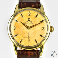 Omega Seamaster Ref. 14389-8 Gold Capped Tropical Dial - Cal.268 c.1960 - Vintage Watch Specialist