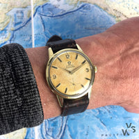 Omega Seamaster Ref. 14389-8 Gold Capped Tropical Dial - Cal.268 c.1960 - Vintage Watch Specialist