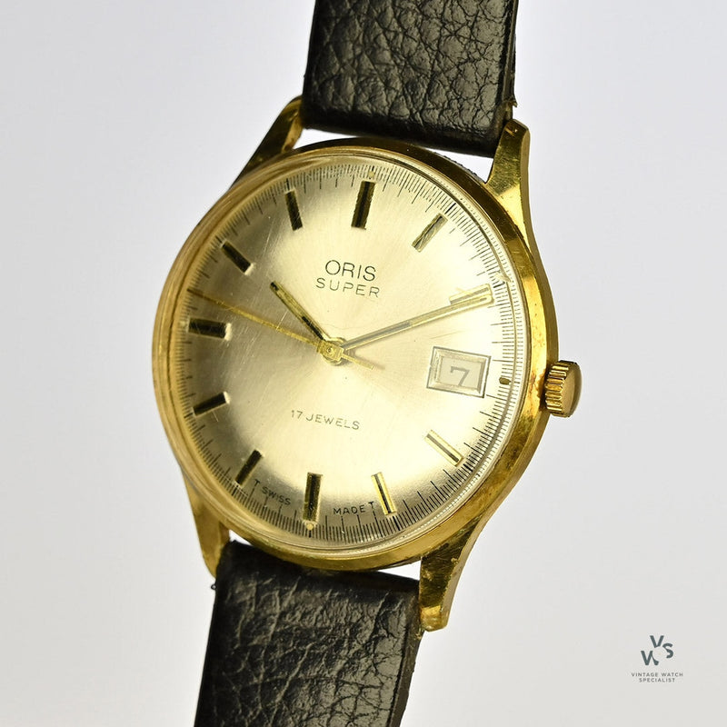 Oris Super - Gold Plated Dress Watch - c.1960s - Vintage Watch Specialist