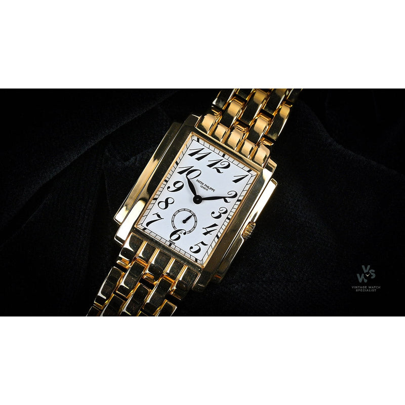 Patek Philippe 18k Gold Gondolo Watch - Model Ref: 5024-1 - Vintage Watch Specialist