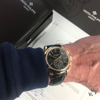 Patek Philippe 5905R Flyback Chronograph - Chocolate Sunburst Dial - May 2021 - Vintage Watch Specialist