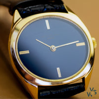 Patek Philippe Ref. 3581 Ellipse Solid 18K Gold Dress Watch - Blue Dial - Vintage Watch Specialist