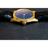 Patek Philippe Ref. 3581 Ellipse Solid 18K Gold Dress Watch - Blue Dial - Vintage Watch Specialist