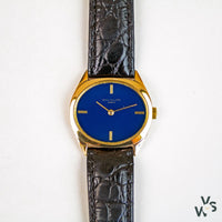 Patek Philippe Ref. 3581 Ellipse Solid 18K Gold Dress Watch - Blue Dial - Vintage Watch Specialist