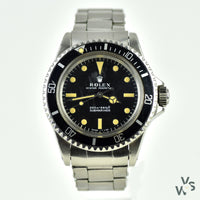 Rare 1968 Rolex Submariner Ref. 5513 - Matte dial metres first - Military Naval Divers provenance - Vintage Watch Specialist