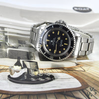 Rare 1968 Rolex Submariner Ref. 5513 - Matte dial metres first - Military Naval Divers provenance - Vintage Watch Specialist