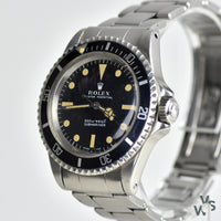 Rare 1968 Rolex Submariner Ref. 5513 - Matte dial metres first - Military Naval Divers provenance - Vintage Watch Specialist