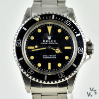 Rare 1968 Rolex Submariner Ref. 5513 - Matte dial metres first - Military Naval Divers provenance - Vintage Watch Specialist