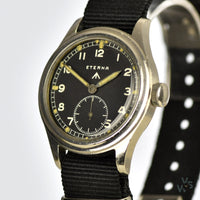 Rare Eterna “Dirty Dozen” WWW British Army Issued WW2 Wristwatch - c1940s - P4715.1113043 - Vintage Watch Specialist