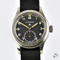 Rare Eterna “Dirty Dozen” WWW British Army Issued WW2 Wristwatch - c1940s - P4715.1113043 - Vintage Watch Specialist