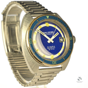 Rare Vintage BALZER Diver (JENNY Sealab 913) ETA 2452 - c.1965 - Vintage Watch Specialist