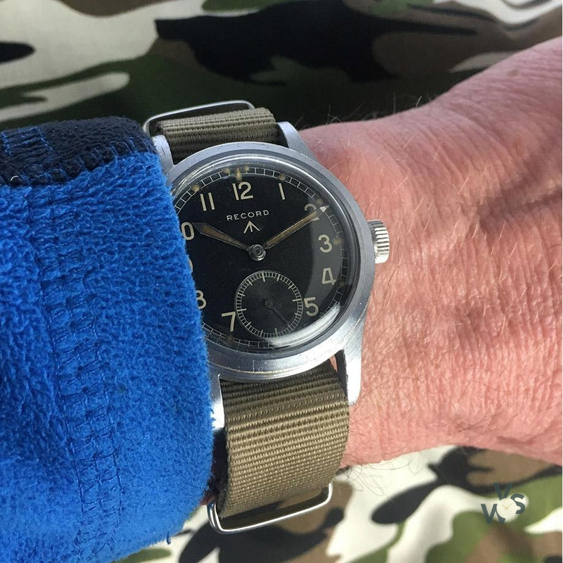 Record Military Issue Dirty Dozen Watch - c.1945 - Vintage Watch Specialist