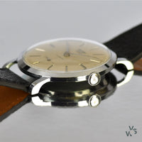 Record - Steel Calatrava Style Dress Watch in a Jumbo Case - circa. 1955 - Vintage Watch Specialist