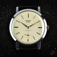 Record - Steel Calatrava Style Dress Watch in a Jumbo Case - circa. 1955 - Vintage Watch Specialist