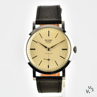 Record - Steel Calatrava Style Dress Watch in a Jumbo Case - circa. 1955 - Vintage Watch Specialist