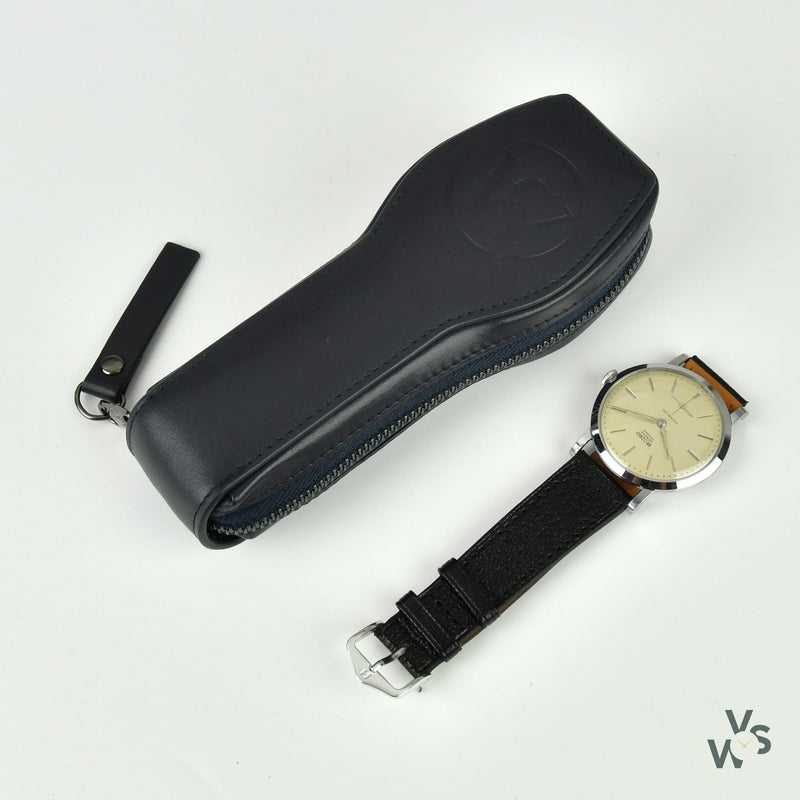 Record - Steel Calatrava Style Dress Watch in a Jumbo Case - circa. 1955 - Vintage Watch Specialist