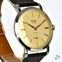 Record - Steel Calatrava Style Dress Watch in a Jumbo Case - circa. 1955 - Vintage Watch Specialist