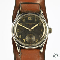 Record WWII D-H German Army Military Issued Wristwatch - c.1930s - Vintage Watch Specialist