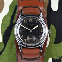 Record WWII D-H German Army Military Issued Wristwatch - c.1930s - Vintage Watch Specialist