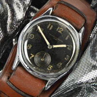 Record WWII D-H German Army Military Issued Wristwatch - c.1930s - Vintage Watch Specialist