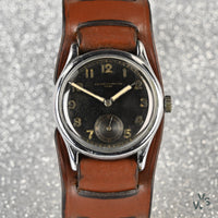 Record WWII D-H German Army Military Issued Wristwatch - c.1930s - Vintage Watch Specialist