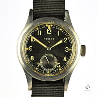 Record WWW Dirty Dozen World War II Issued Military Watch - Rare Matching Case Numbers - c.1945 - Vintage Watch Specialist