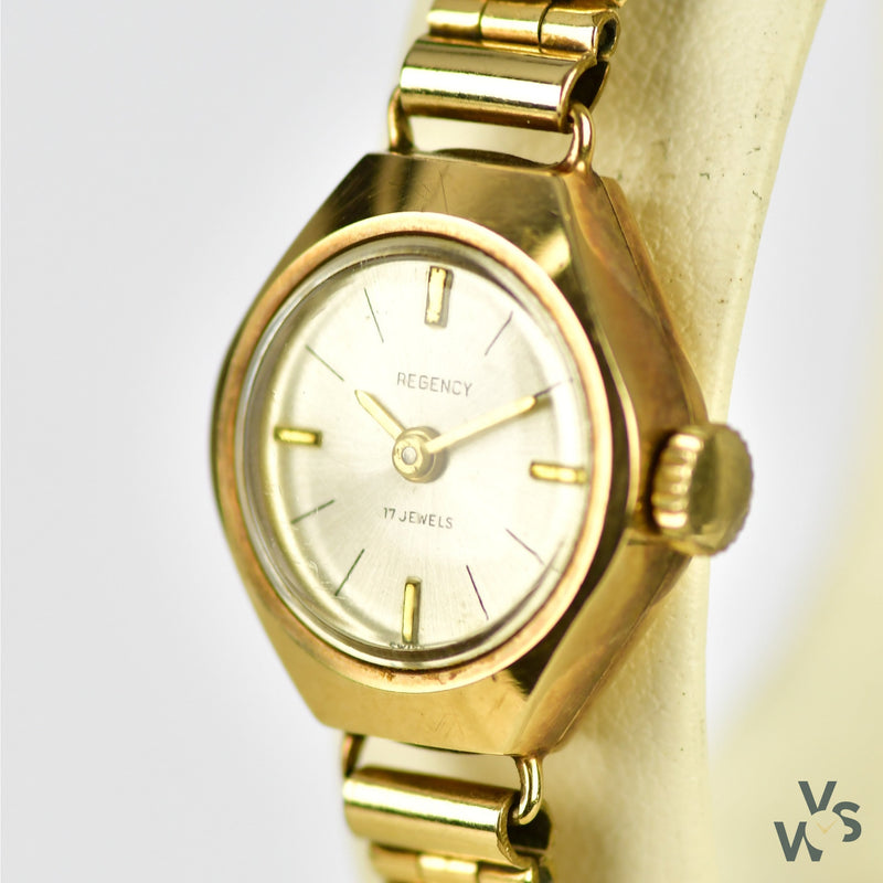 Regency Ladies 9ct Gold Ladies Cocktail Watch - Vintage Watch Specialist