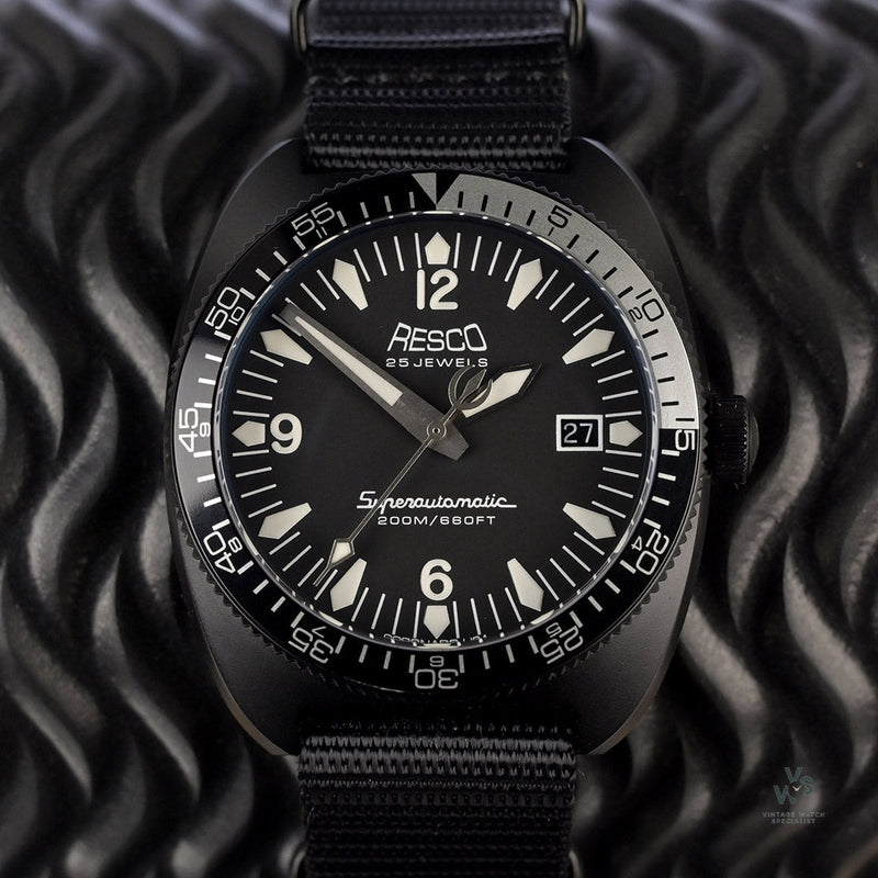 Resco Instruments Resco Instruments - PVD Hooper - Reference RDMH14 - Matte Black Dial w ...