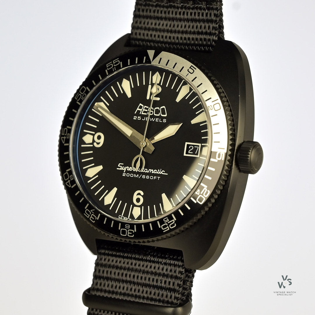 Resco Instruments Resco Instruments - PVD Hooper - Reference RDMH14 - Matte Black Dial w ...