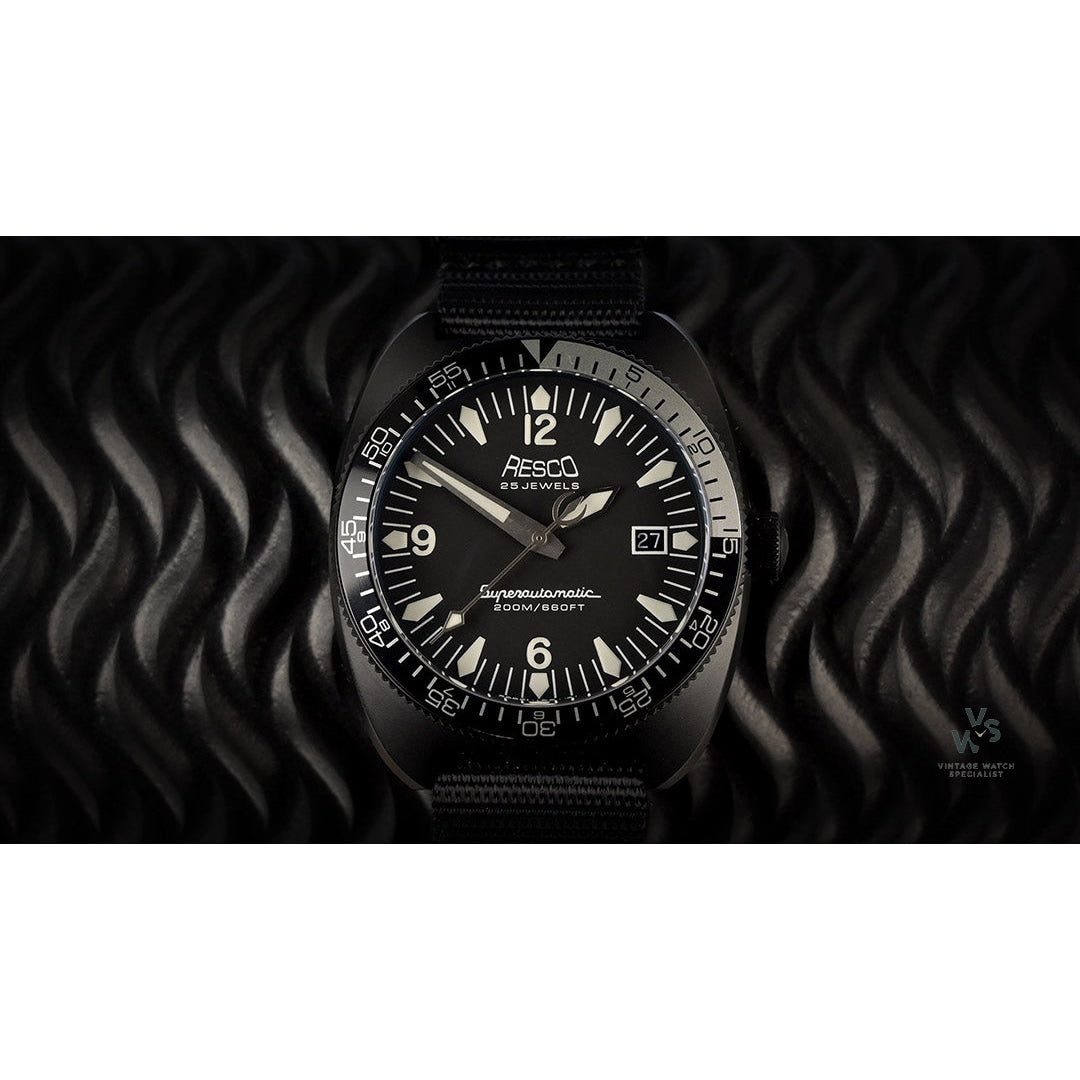 Resco Instruments Resco Instruments - PVD Hooper - Reference RDMH14 - Matte Black Dial w ...
