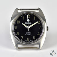 Roamer Rhodesian Anfibio Military Watch Issued 1973-1976 ref 520-1120.016 - Vintage Watch Specialist