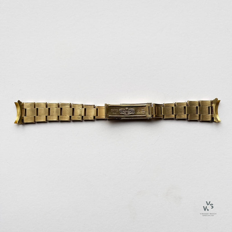 Rolex 18K Gold Oyster Bracelet - Ref: 7205 - End Pieces Ref: 57 - Vintage Watch Specialist