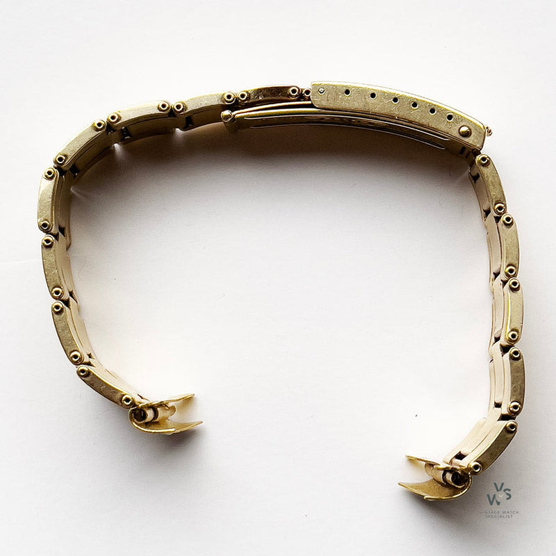 Rolex 18K Gold Oyster Bracelet - Ref: 7205 - End Pieces Ref: 57 - Vintage Watch Specialist