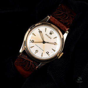 Rolex - 1950s Gold Dress Watch - 9k Gold Dennison Case - All Original Condition - Vintage Watch Specialist