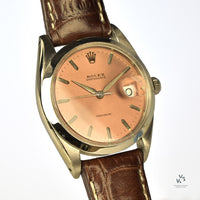 Rolex Date - Model Ref: 6694 - Salmon Dial - c.1969 - Manual - Vintage Watch Specialist